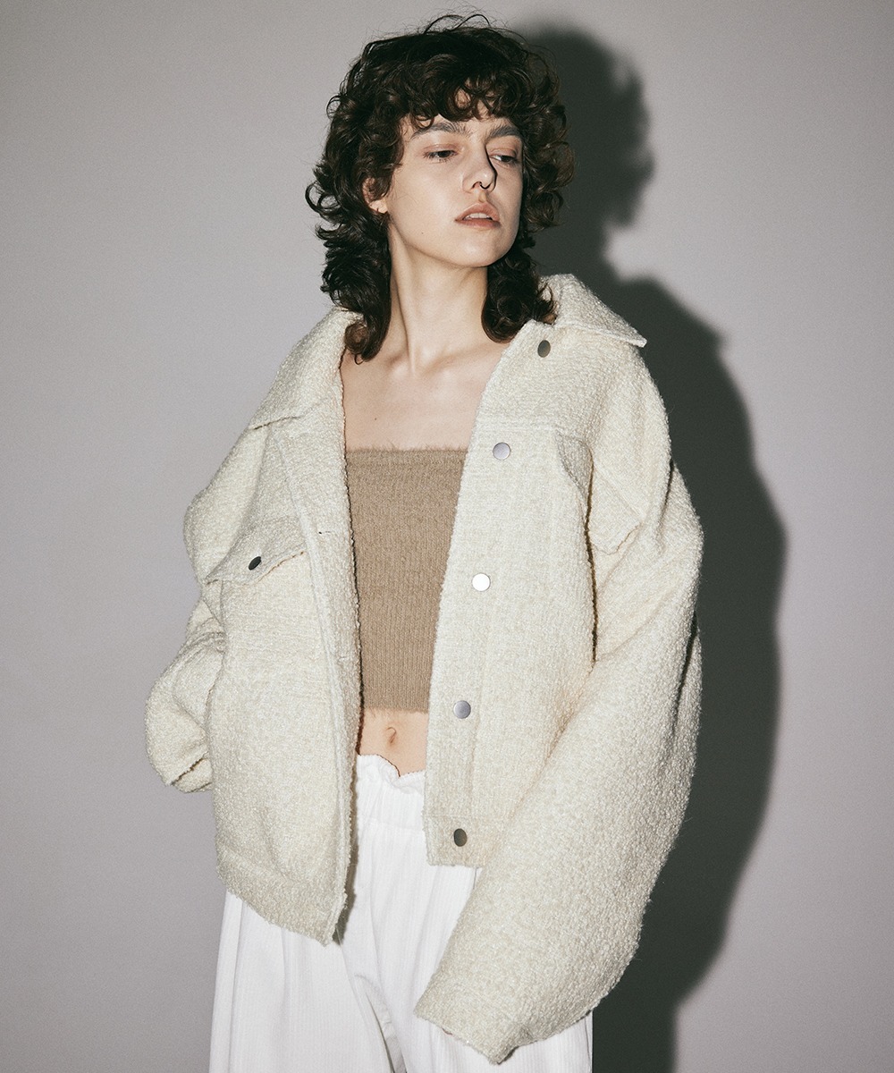 Tweed Jacket Pearl Ivory